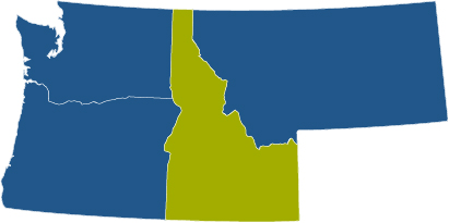 idaho state map