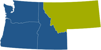 montana state map