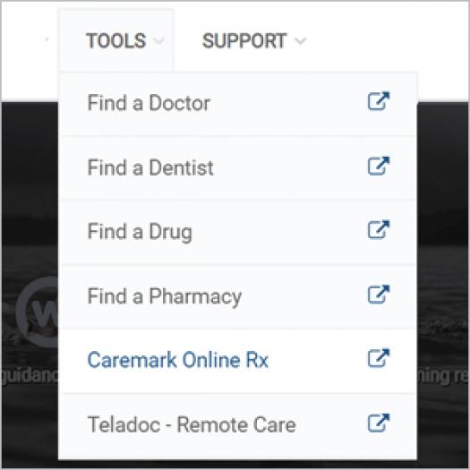 Step two: Find the link to CVS Caremark